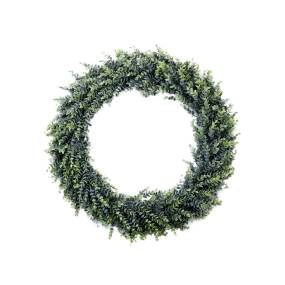 20in. Artificial Eucalyptus Boxwood Wreath - Nearly Natural W1325