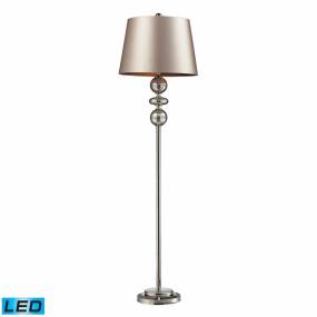 Hollis 68'' High 1-Light Floor Lamp - Polished Nickel - Elk Lighting D2228-LED