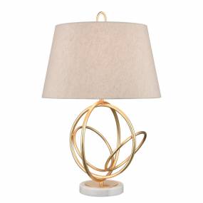 Morely 26'' High 1-Light Table Lamp - Gold Leaf - Elk Lighting H0019-7986