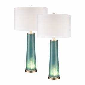 Lyric 34'' High 2-Light Table Lamp - Set of 2 Tall Green - Elk Lighting S0019-10301/S2
