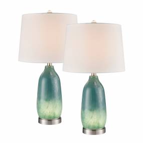 Lyric 25'' High 2-Light Table Lamp - Set of 2 Green - Elk Lighting S0019-10305/S2
