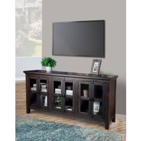 Vilo Home Perris 70" Solid Wood Black TV Stand with Distressed Design - Vilo Home VH9906