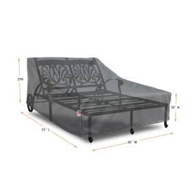 Chaise Lounge 73" Wide Cover - Shield Titanium - Comfort Care COV-TOL73W