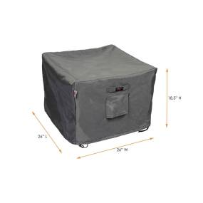 Accent Table Square 26" Cover - Shield Titanium - Comfort Care COV-TTA26
