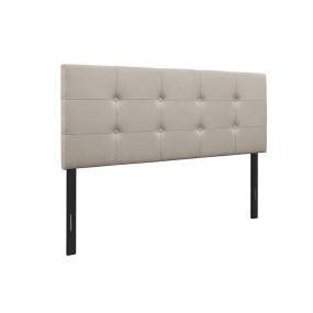 Rylan Upholstered Button Tufted Full Headboard in Warm Grey - CasePiece USA  C80066-321