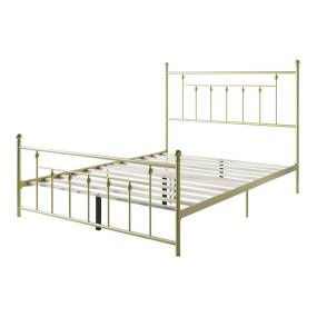 Gracelyn Gold Metal King Platform Bed - CasePiece USA  C80076-741
