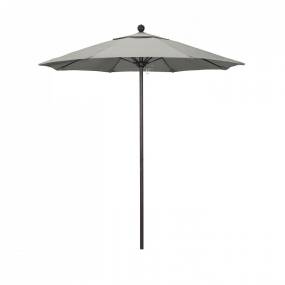California Umbrella 7.5' Venture Series Patio Umbrella With Bronze Aluminum Pole Fiberglass Ribs Push Lift With Sunbrella 1A Granite Fabric - California Umbrella ALTO758117-5402