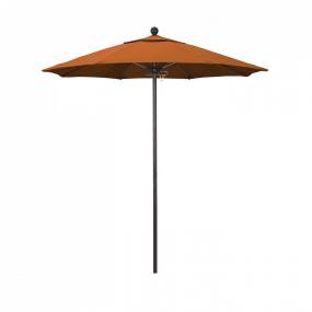 California Umbrella 7.5' Venture Series Patio Umbrella With Bronze Aluminum Pole Fiberglass Ribs Push Lift With Sunbrella 2A Tuscan Fabric - California Umbrella ALTO758117-5417