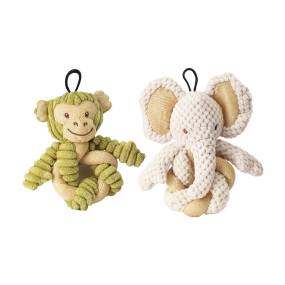 Mini Hemp Twist Pet Toys
Monkey and Elephant - Petique TY20210001