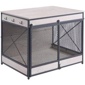 Slid Door Dog Crate, Large, Weathered Grey - Unipaws - UH5182