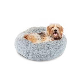 Precious Tails Super Lux Shaggy Fur Donut Bolster Pet Bed - Precious Tails 24EDTM-ICG