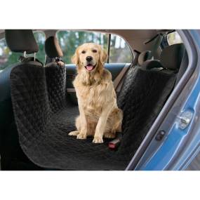 Precious Tails Quilted Microsuede Car Seat Pet Hammock - Precious Tails E58HC-BLK