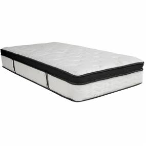 Capri Comfortable Sleep 12 Inch Memory Foam and Pocket Spring Mattress, Twin in a Box -Flash CL-BT33PM-R12M-T-GG