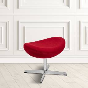 Red Fabric Saddle Ottoman - Flash Furniture ZB-WING-RED-OTT-FAB-GG