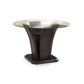 Sorell Contemporary Glass Top Dining Table in Dark Gray - Furniture of America IDF-3710GY-RT