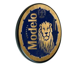 Modelo (Lion) Solid Wood Sign - Holland Bar Stool WSgnPBlkMdlo-Lion