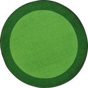 All Around 7'7" Round area rug in color Green - Joy Carpets 1898E-02