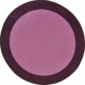 All Around 7'7" Round area rug in color Purple - Joy Carpets 1898E-04