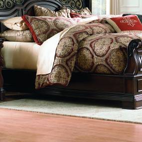 European Traditional California King Rails In Brownstone Finish - Liberty Furniture 575-BR90C