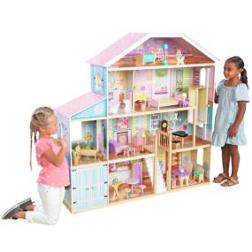 Grand View Mansion Dollhouse with EZ Kraft Assembly - Kidkraft 65954