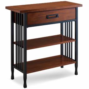 Ironcraft Ironcraft Foyer Bookcase w/ Drawer Storage by Leick Home - Leick 11261