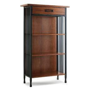 Ironcraft Ironcraft Mantel Height Bookcase w/ Drawer Storage by Leick Home - Leick 11262
