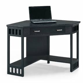 Home Office Black Corner Computer/Writing Desk - Leick 83430