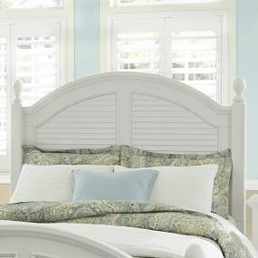 Cottage Queen Poster Headboard In Oyster White Finish - Liberty Furniture 607-BR01