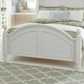 Cottage Queen Poster Footboard In Oyster White Finish - Liberty Furniture 607-BR02
