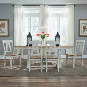 7 Piece Trestle Table Set  - Liberty Furniture 62WH-CD-7TRS