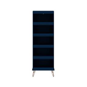 Rockefeller Shoe Storage Rack with 6 Shelves in Tatiana Midnight Blue - Manhattan Comfort 65-135GMC4