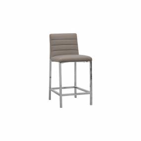 Amalfi Metal Back Counter Stool in Taupe (Set of 2) - Modus 1AE270M