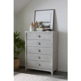 Boho Chic Five-Drawer Chest in Washed White - Modus 1JQ984
