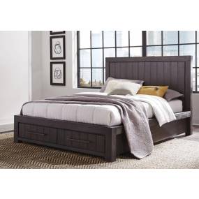 Heath Full-size Two Drawer Storage Bed in Basalt Grey - Modus 3H57D4