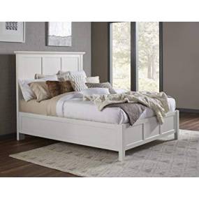 Paragon California King-size Panel Bed in White - Modus 4NA4L6