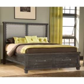 Yosemite King-size Upholstered Footboard Storage Bed in Cafe - Modus 7YC9S7