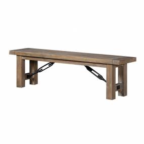 Autumn Solid Wood Dining Bench in Flink Oak - Modus 8FJ865