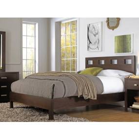 Riva Twin-size Platform Bed in Chocolate Brown - Modus RV26F3