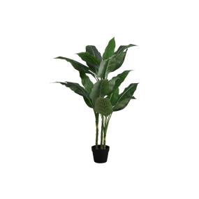 Artificial Plant- 42" Tall- Evergreen Tree- Indoor- Faux- Fake- Floor- Greenery- Potted- Decorative- Green Leaves- Black Pot-Monarch Specialties I 9512