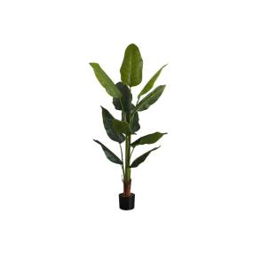 Artificial Plant- 59" Tall- Strelitzia Tree- Indoor- Faux- Fake- Floor- Greenery- Potted- Real Touch- Decorative- Green Leaves- Black Pot-Monarch Specialties I 9545