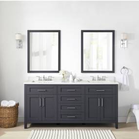 OVE Decors Tahoe 72 in. Dark Charcoal Vanity with 2 Mirrors included - Ove Decors 15VKC-TAHB72-038FY