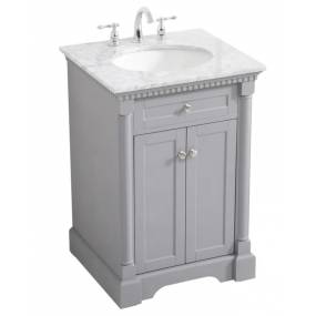 24 inch single bathroom vanity in  Grey - Elegant Lighting VF53024GR