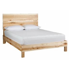 Jakob Queen Platform Bed w/ Headboard in Natural Rustic Maple - Progressive Furniture I100-34/39