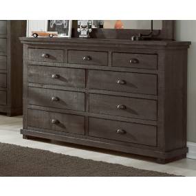 Willow Drawer Dresser in Distressed Dark Gray - Progressive Furniture P600-23