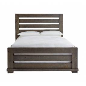 Willow Queen Slat Complete Bed in Distressed Dark Gray - Progressive Furniture P600-60/61/78