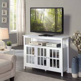 Big Sur Deluxe 48 inch TV Stand with Storage Cabinets and Shelf - Convenience Concepts 8066090W