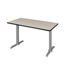 Regency Cain 48" x 24" Training Table- Maple/ Grey Base - Regency MTRCT4824PLGY