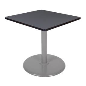 Regency Cain 30" Square Platter Base Table- Grey/ Grey Base - Regency TP3030GYGY