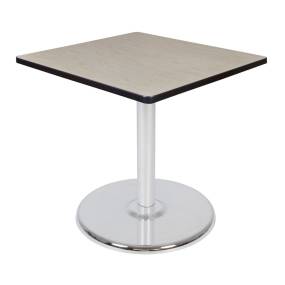 Regency Cain 30" Square Platter Base Table- Maple/ Chrome Base - Regency TP3030PLCM