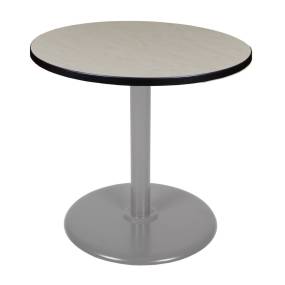 Regency Cain 30" Round Platter Base Table- Maple/ Grey Base - Regency TP30RNDPLGY
